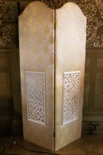 SCREEN, Gold Brocade Fabric 3 Panel (60cm x 210cmH panels) 